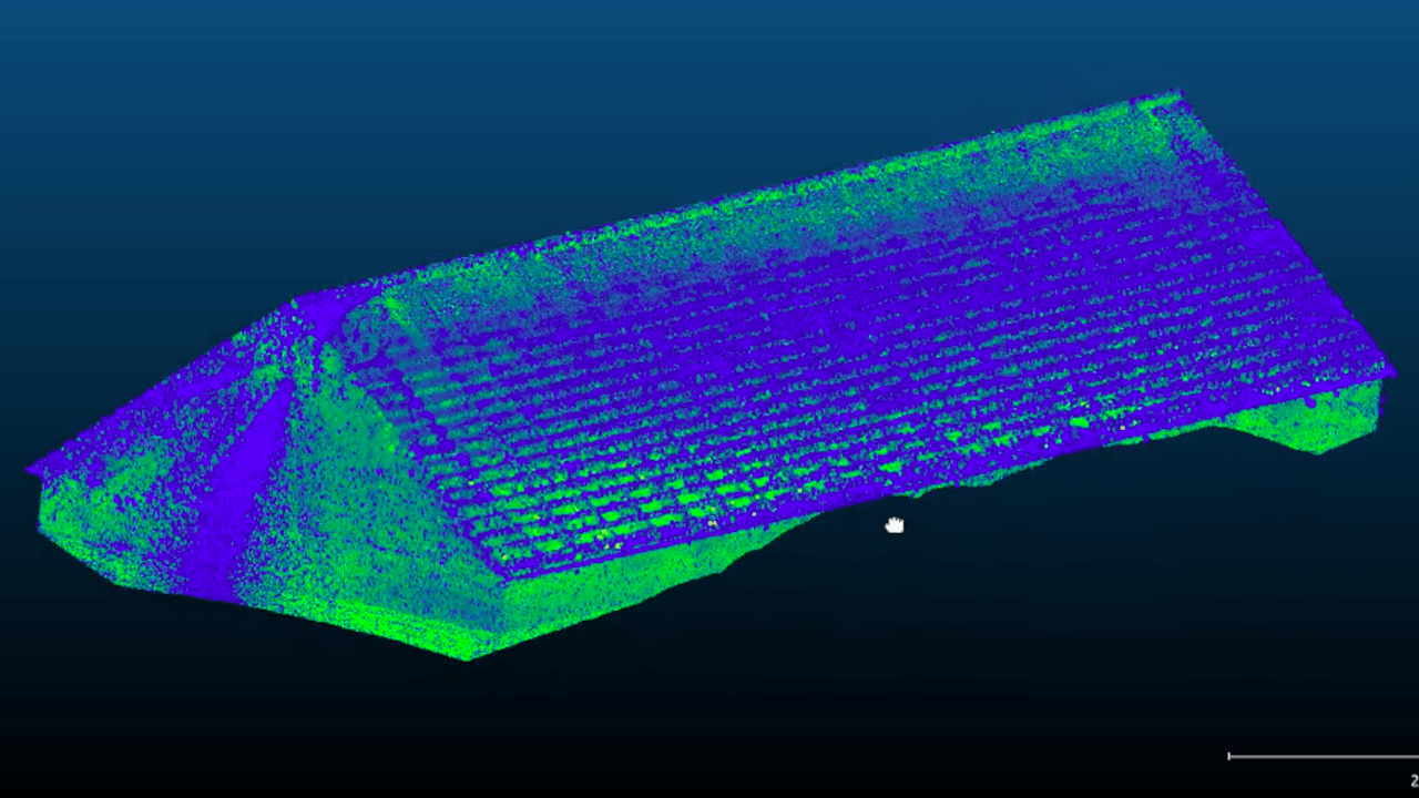 Mapeamento volumétrico de um galpão usando LiDAR