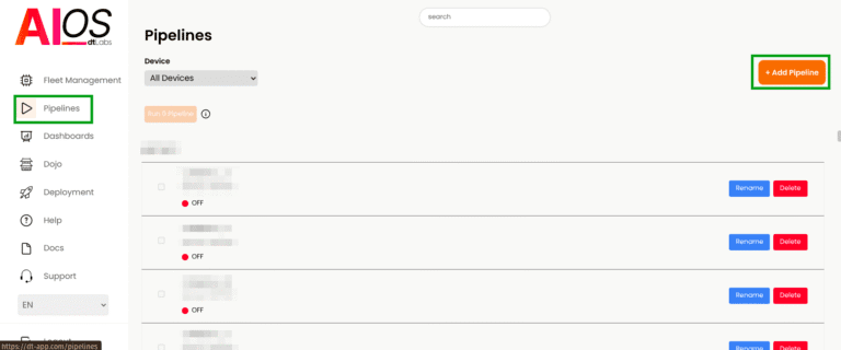 Adding a pipeline to AIOS